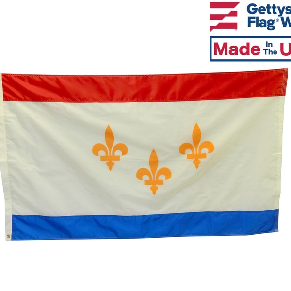 City of New Orleans NOLA Flag - Durable All-Weather Nylon - Multiple Sizes - Made in the USA