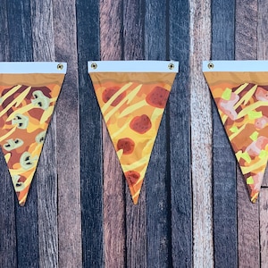 Pizza Boat Flag Pennant High Quality, All Weather Nylon Burgee Made in USA image 1