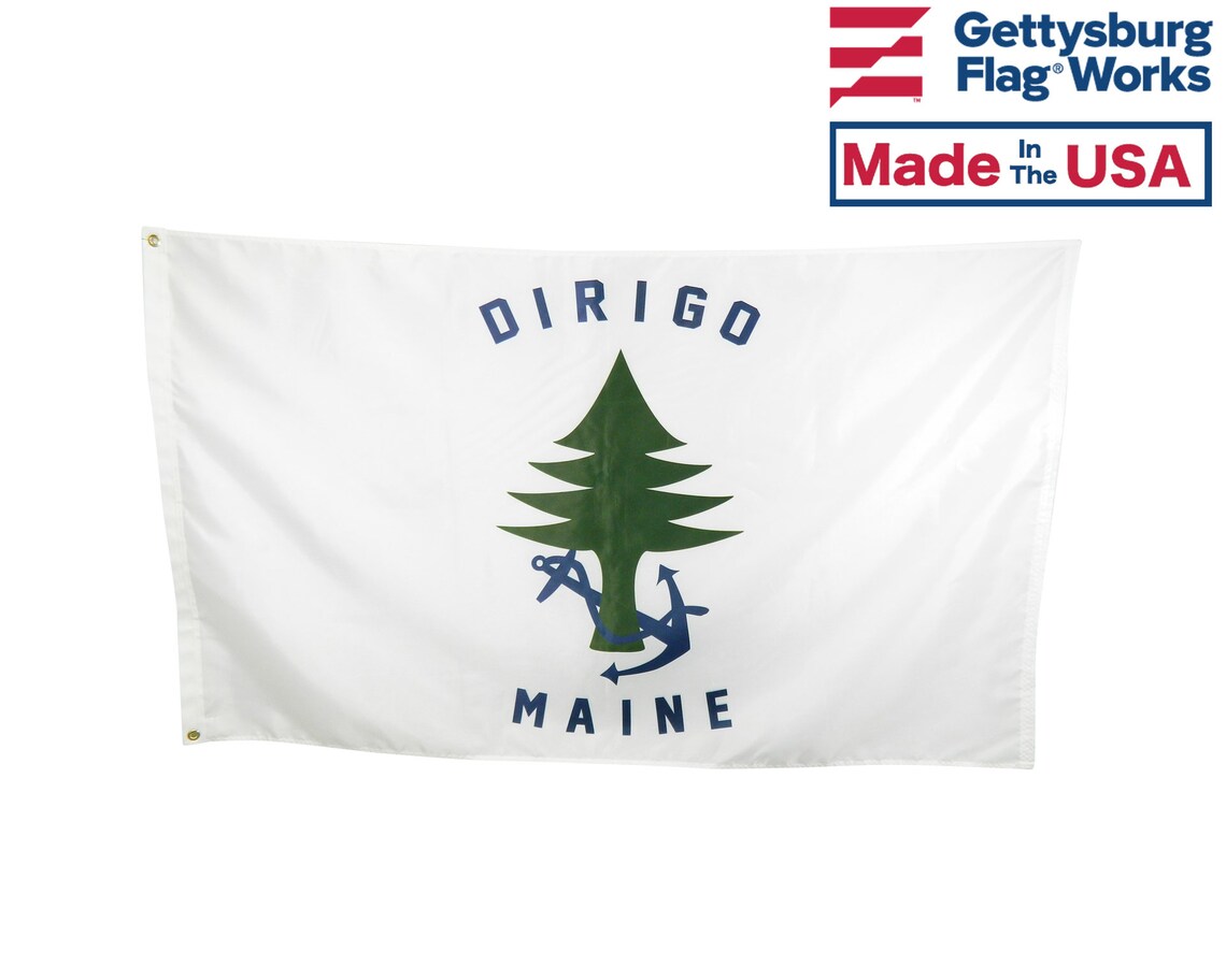 Historic Dirigo Maine Merchant & Marine Naval Ensign Flag 3 - Etsy
