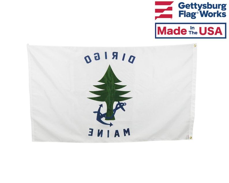 Historic Dirigo Maine Merchant & Marine Naval Ensign Flag 3 - Etsy