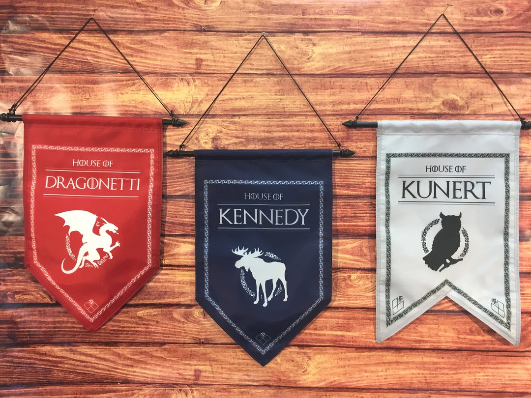 Personalized High Quality Medieval Style Family Banner Wall - Etsy Australia