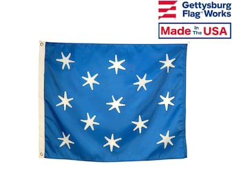 George Washington HQ Flag: 13-Star Historical Replica (2.5x3 ft)  Made in USA
