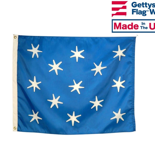 George Washington HQ Flag: 13-Star Historical Replica (2.5x3 ft)  Made in USA
