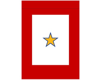 Service Star - 1 Gold Star Garden Flag - Made in the USA! - FREE SHIPPING!!