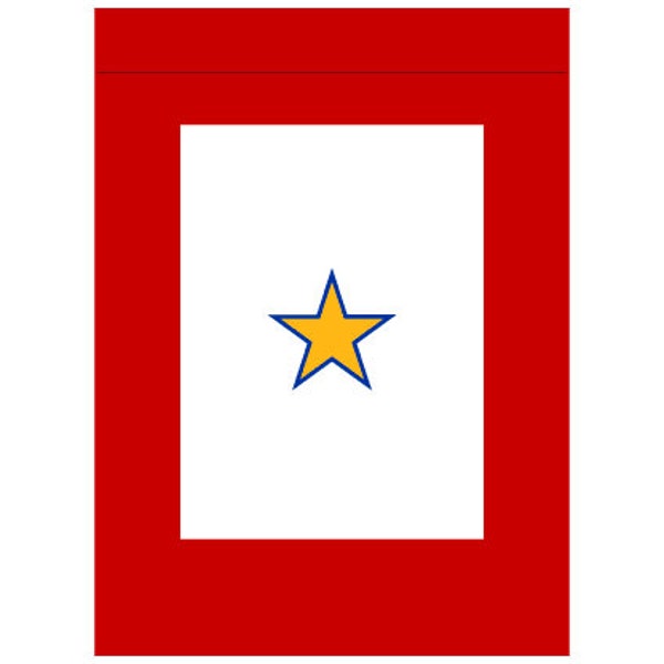 Service Star - 1 Gold Star Garden Flag - Made in the USA! - FREE SHIPPING!!