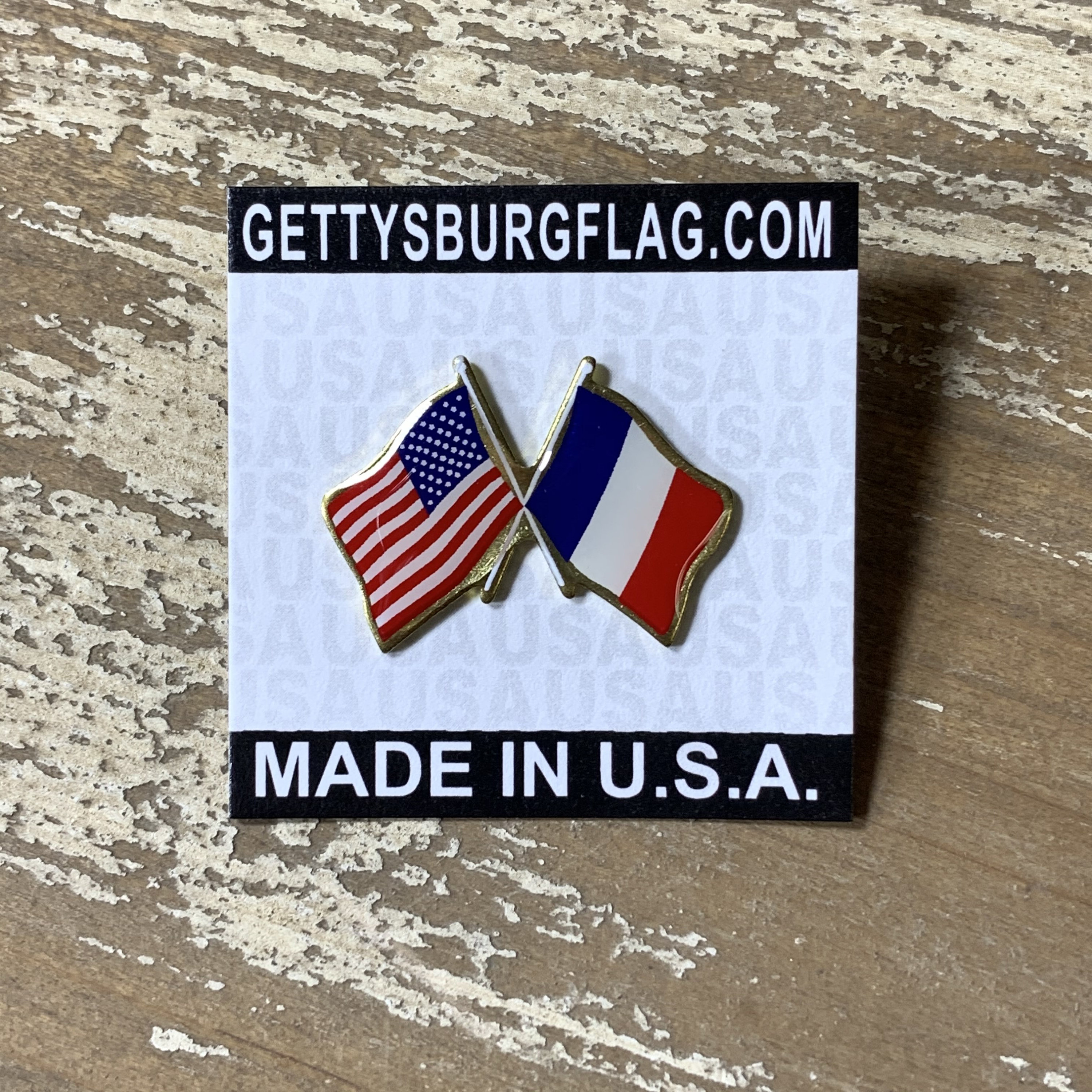 USA & Brazil Crossed Friendship Flag Lapel Pin – Handmade In The USA