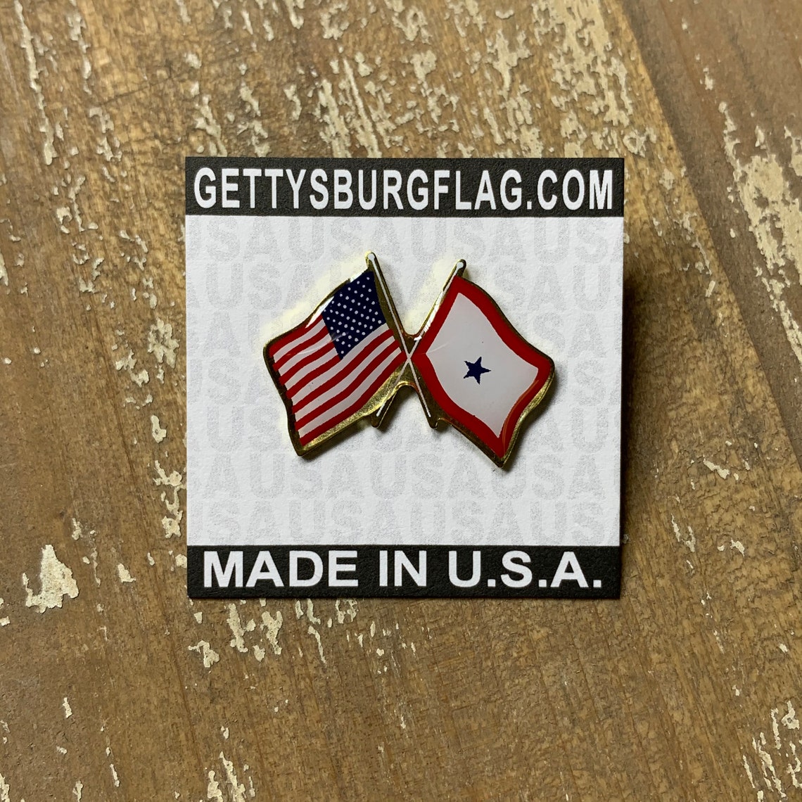 Blue Star Service Star Military Family Flag Crossed With | Etsy