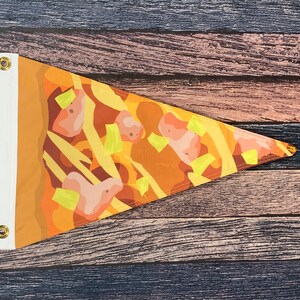 Pizza Boat Flag Pennant High Quality, All Weather Nylon Burgee Made in USA image 2