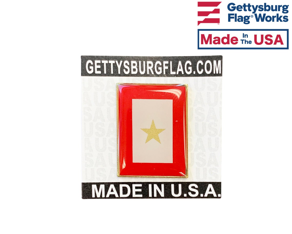 Gold Star Family Service Star Lapel Pin Made in USA Etsy