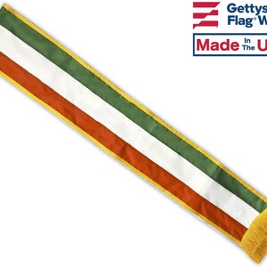 Italian Parade Sash - Columbus Day Parade Italy Pride - Made in USA!