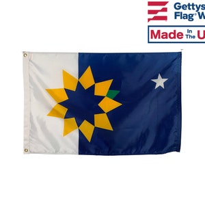 City of Topeka, Kansas Flag in sizes 12x18&quot;, 2x3&#39;, and 3x5&#39; - Durable All Weather Nylon & Reinforced Fly End Stitching - Made in the USA