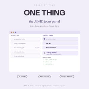 Agenda digitale per ADHD, strumento interattivo per la concentrazione, gestore di attività per il brainstorming, agenda giornaliera, timer visivo, funziona offline, download digitale