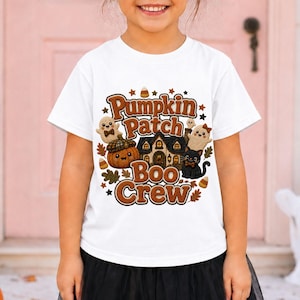 Pumpkin Patch Boo Crew PNG, Spooky Season Knit Ghost Cat Design (Digital Download)