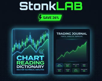 Trading Starterpakket — Grafiekpatroonwoordenboek PDF + Notion Trading Journal | Leren & Loggen | Crypto Aandelen Forex | SMC ICT