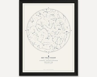 Graduation Star Map - The Night You Made It - Personalised Class of 2026 Gift - Framed or Print