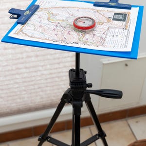 Map-Table™ Tripod Mount: Non-Magnetic Navigation Station for Orienteering, Hiking, Backpacking