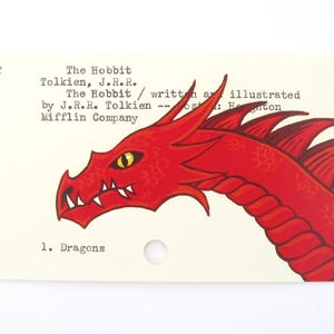 De hobbit van J.R.R. Tolkien: afdruk van mijn schilderij van Smaug de draak op lenerspas