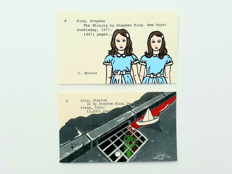 The Shining Library Card Art - Print of My Painting of Stephen King ...