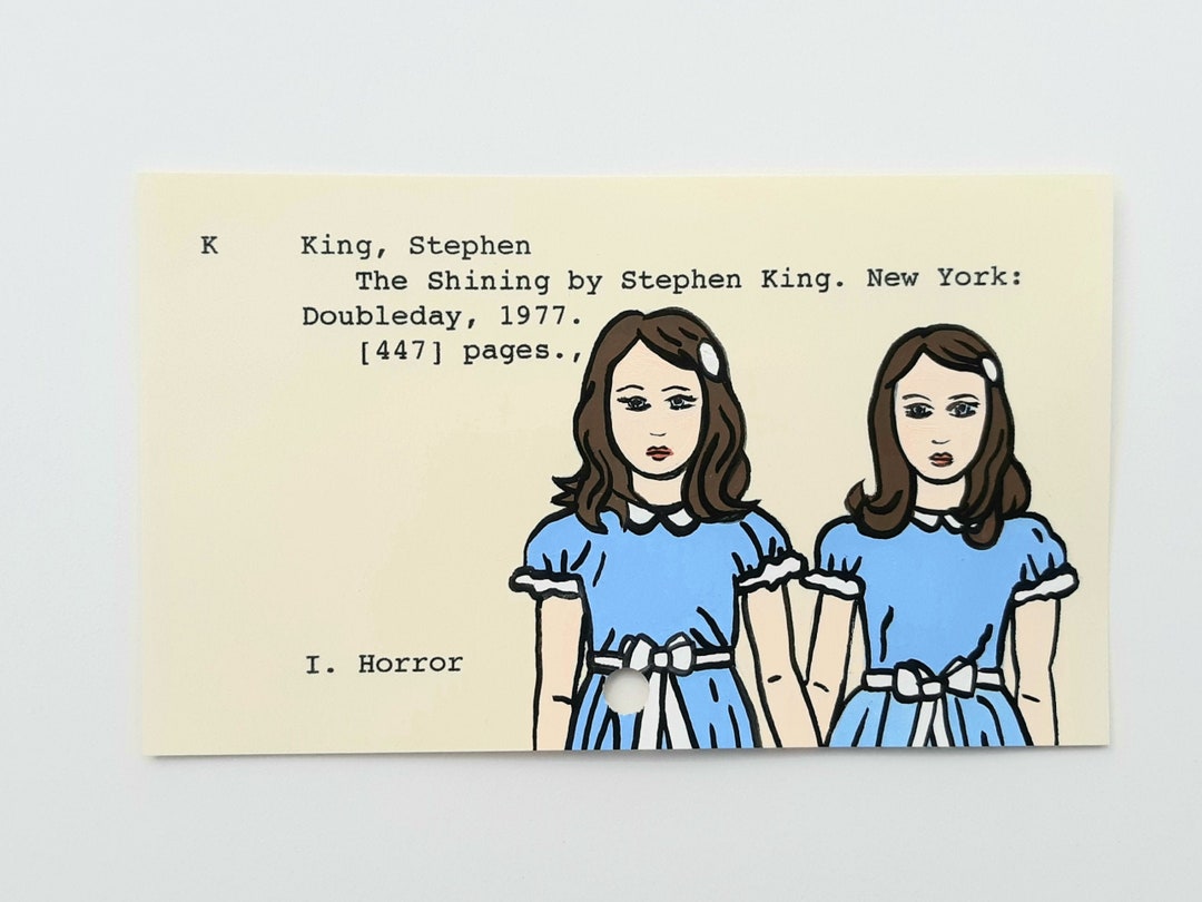 The Shining Library Card Art - Print of My Painting of Stephen King ...