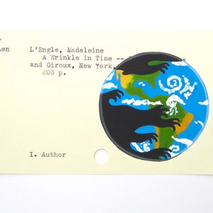 A Wrinkle in Time Bibliotheekkaartkunst: afdruk van mijn schilderij op lenerspas
