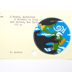 A Wrinkle in Time Library Card Art Print of my painting on library card image 1