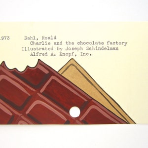 Charlie and the Chocolate Factory Library Card Art - Print of My Painting