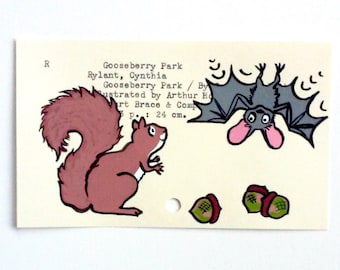 Gooseberry Park Library Card Art - Print of my painting