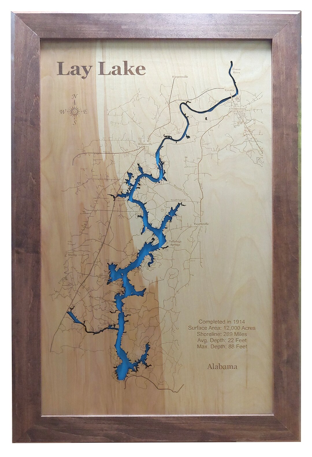 Lay Lake in Talladega Shelby Coosa and Chilton Counties Etsy