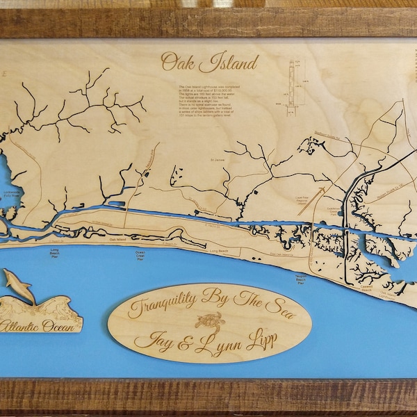 Map of Oak Island Etsy