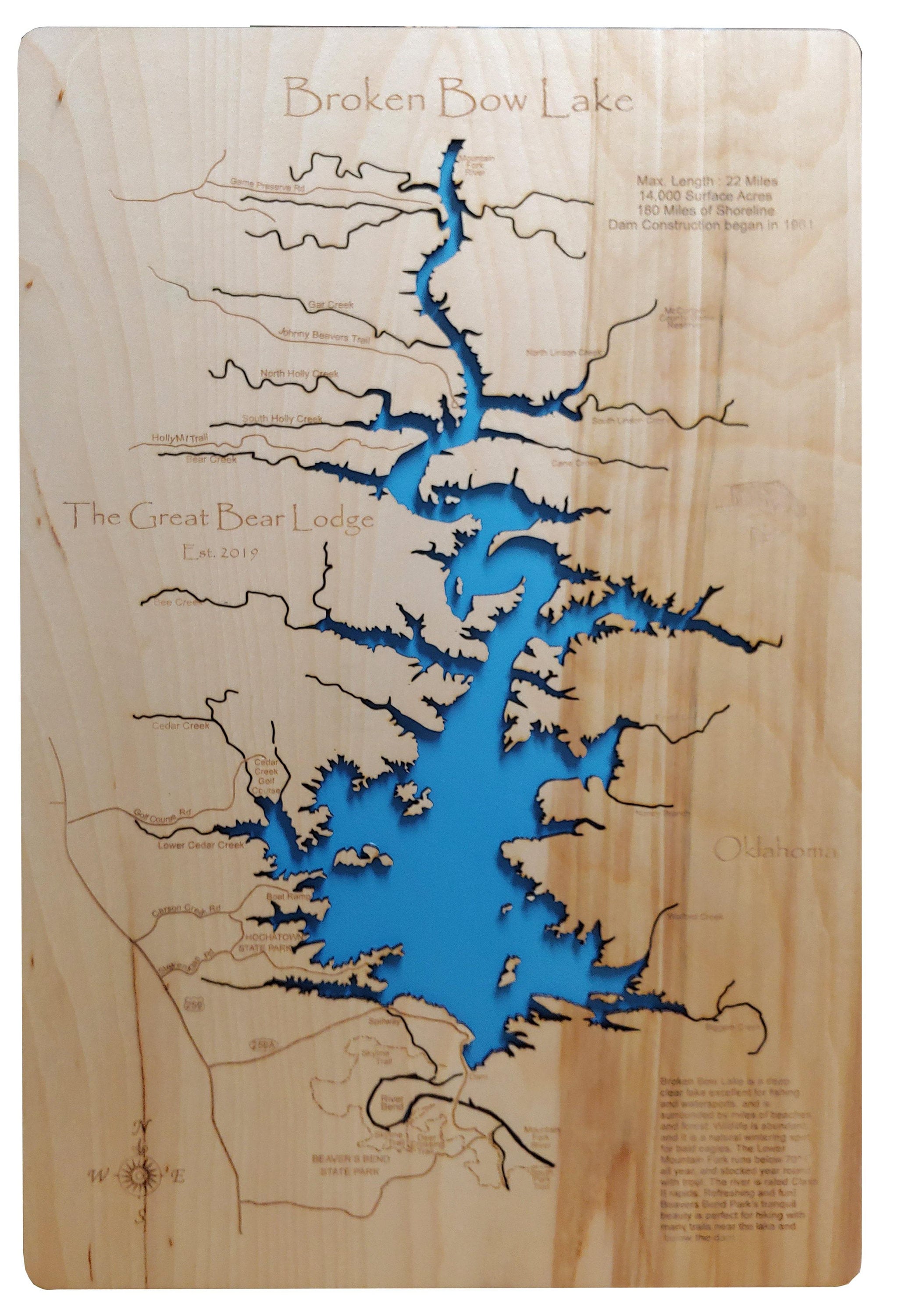 broken-bow-lake-oklahoma-laser-cut-wood-map-etsy