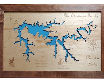 Patoka Lake Topo Map Patoka Lake Map | Etsy