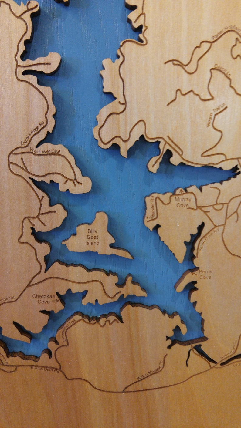 lake-burton-georgia-wood-laser-cut-topographical-engraved-map-etsy