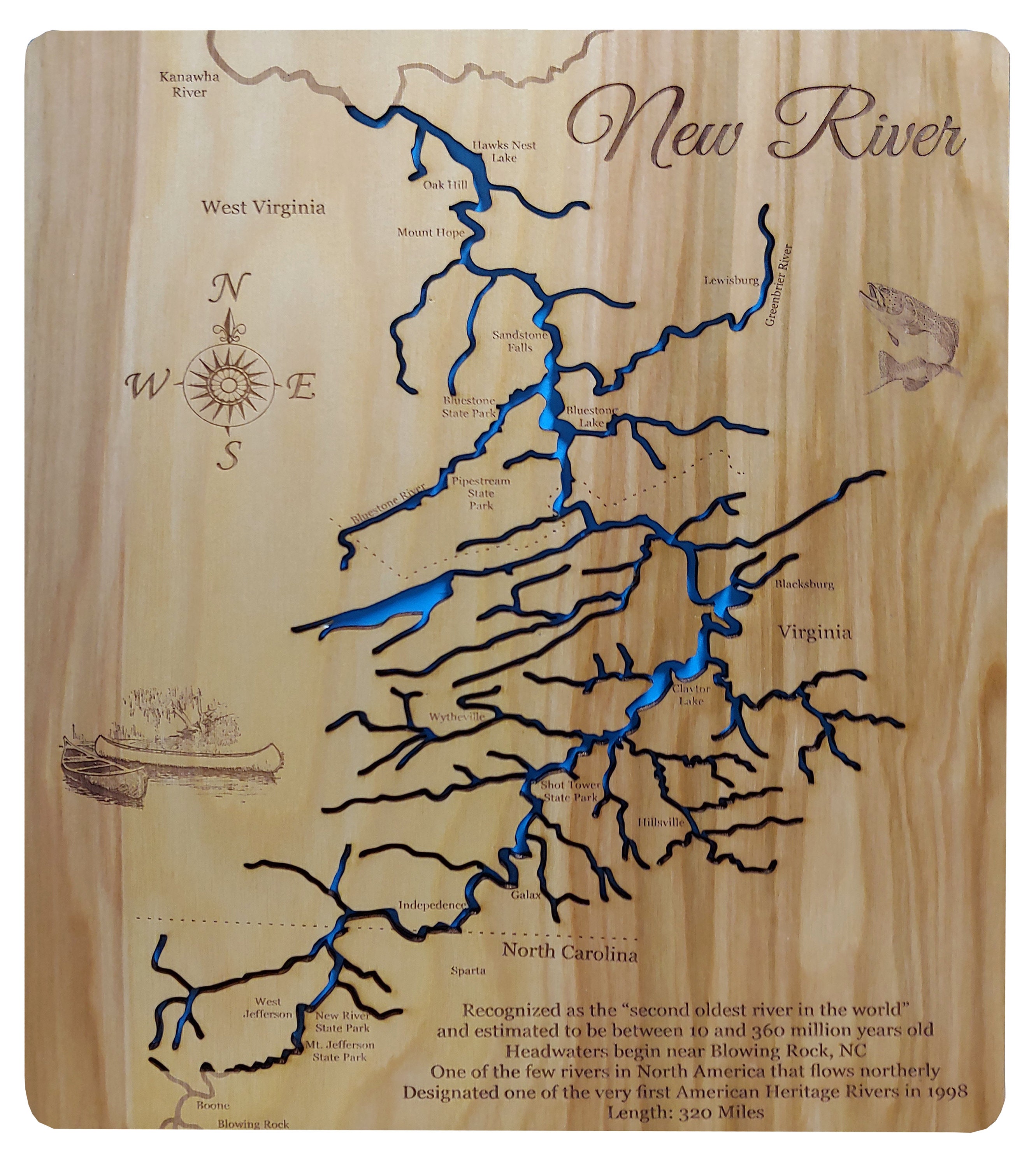 New River North Carolina Map
