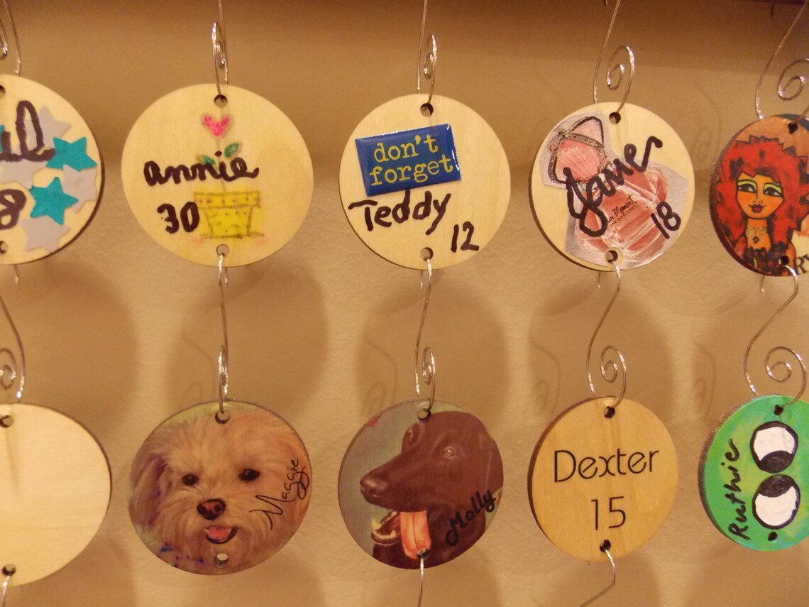 Family Birthday Wall Plaque Birthday Reminder Wall Art Etsy