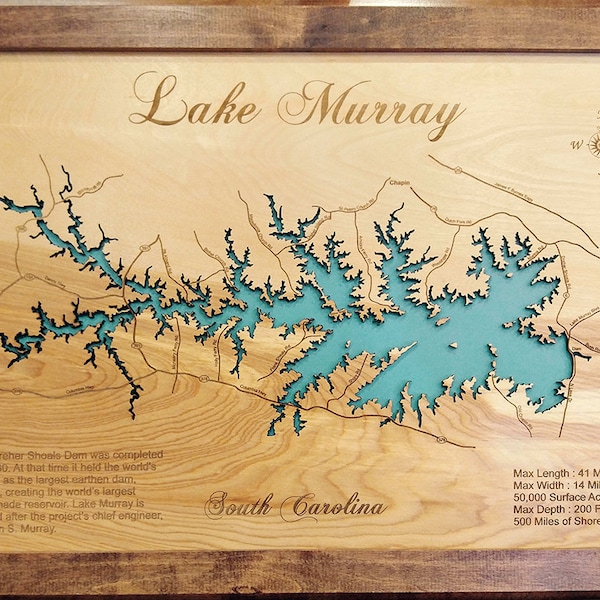 Lake Murray Wall Art Etsy