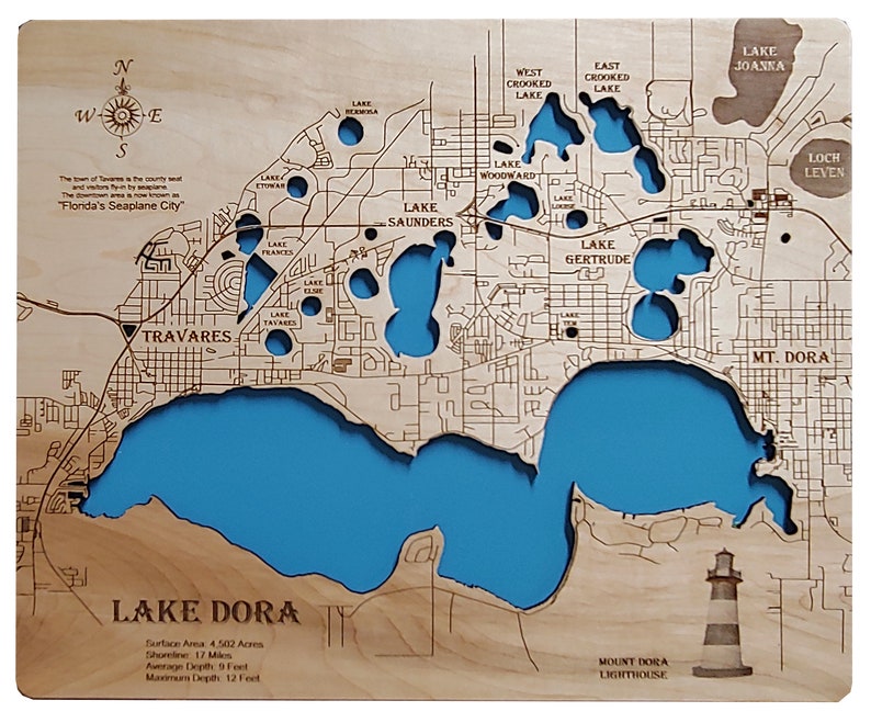 Lake Dora Florida Wood Laser Cut - Il 794xN.2038721004 Ddfm