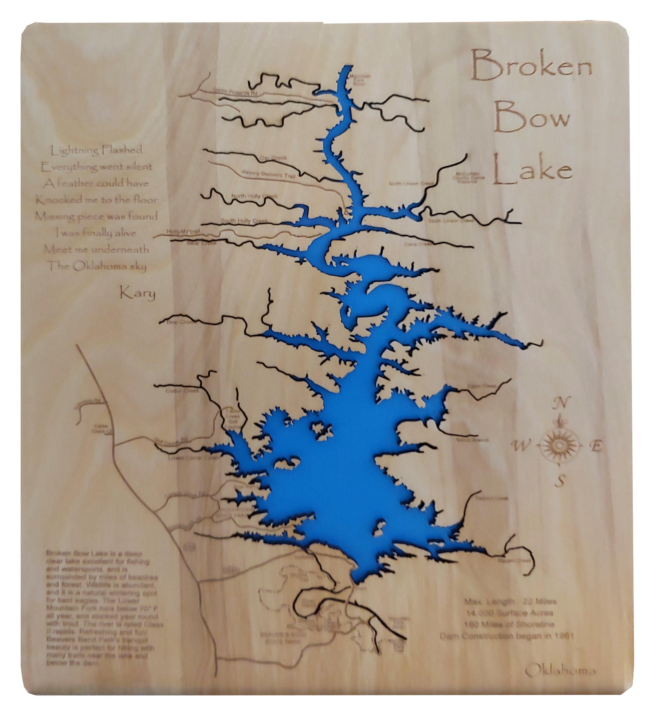 broken-bow-lake-oklahoma-laser-cut-wood-map-etsy