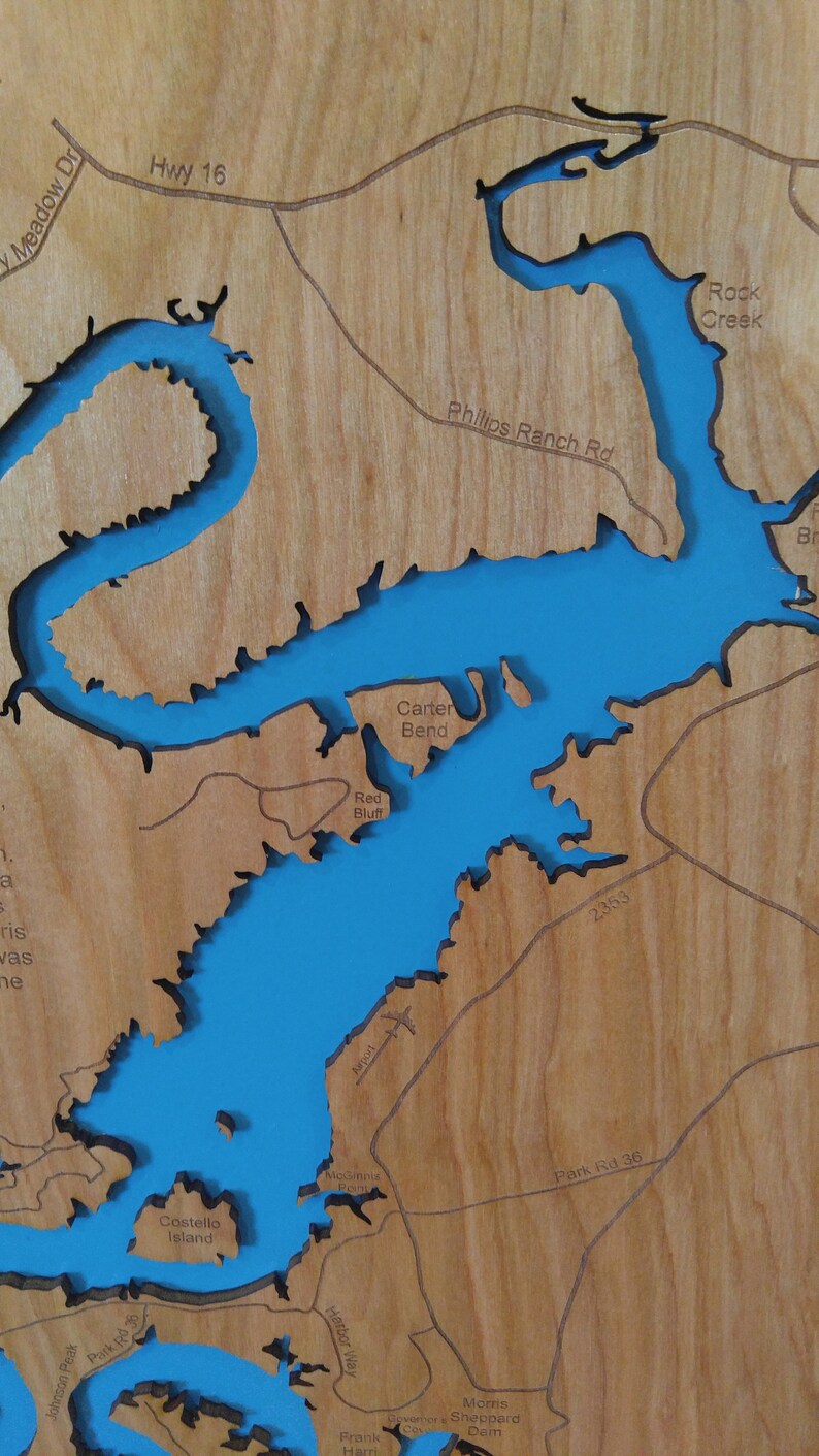 Possum Kingdom Lake Fishing Map