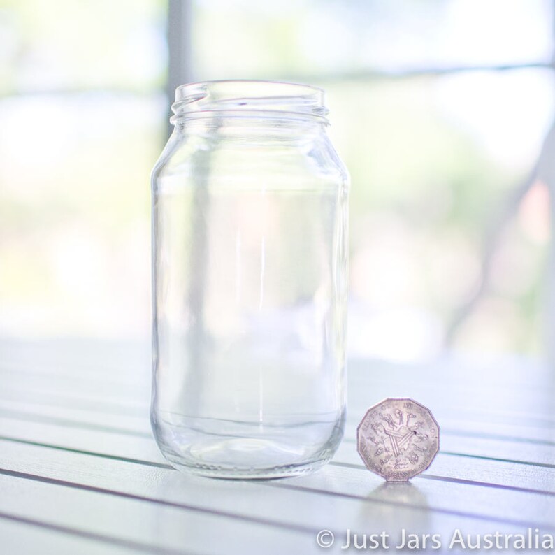 80 X 500ml Large Round Glass Jars Without Lids 14.7cm Tall Etsy
