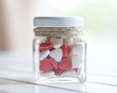 144 x 50ml mini square glass jars - White / Black / Gold / Silver lids - DIY wedding favours / Bomboniere / Bonbonniere