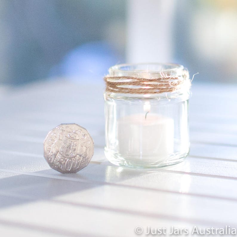 35 X 100ml Small Round Glass Jars Without Lids Etsy
