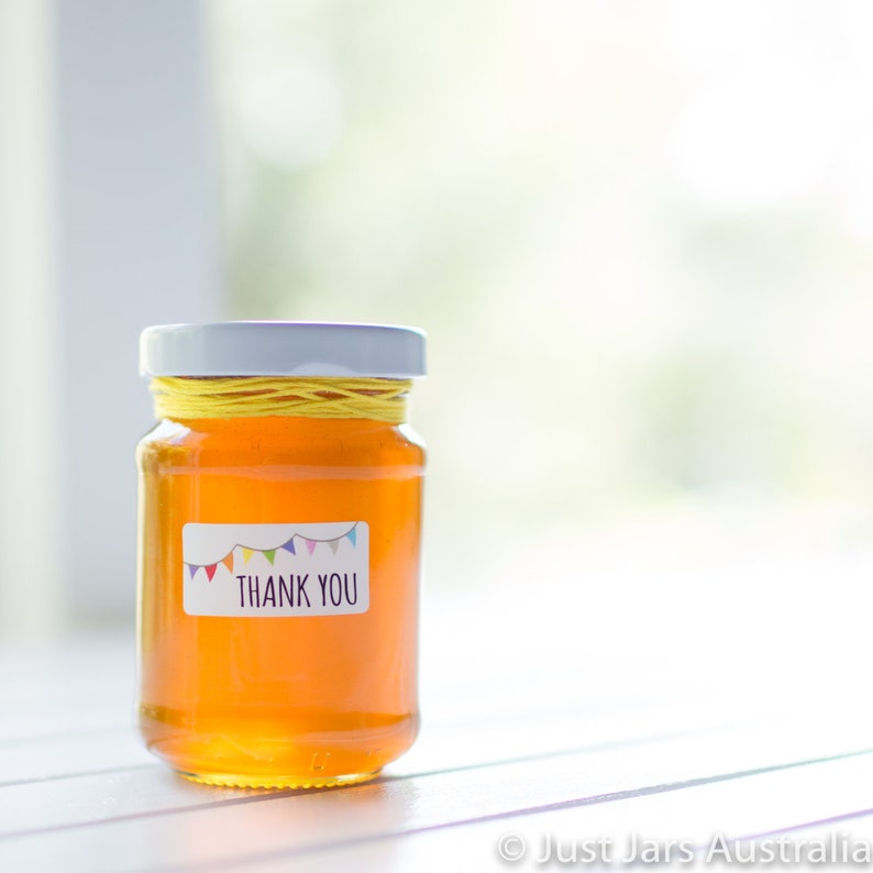 70 X 150ml Small Round Glass Jars With STICKERS Perfect DIY Etsy