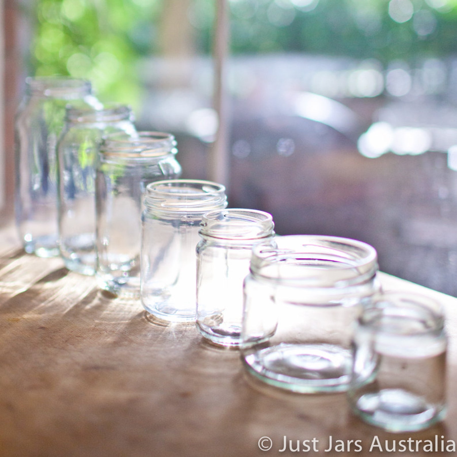 Sample pack of glass jars 7 sizes Plan your rustic wedding Etsy