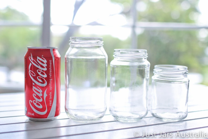 60 New Glass Jars Assorted Sizes Ideal Rustic Chic Wedding Etsy Australia