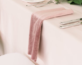 Dusty Rose, Mauve, Blush, Pink Velvet Napkins, Mothers day, Bridal Shower, Boho, Tea Party, Sweet 16, Summer bbq,