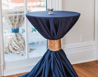 Navy Blue Tablecloths, Nautical, Navy Blue Overlays, Free Shipping, 1-2 Day ship