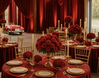 Manteles rojos, terciopelo, Navidad, San Valentín, Año Nuevo Chino