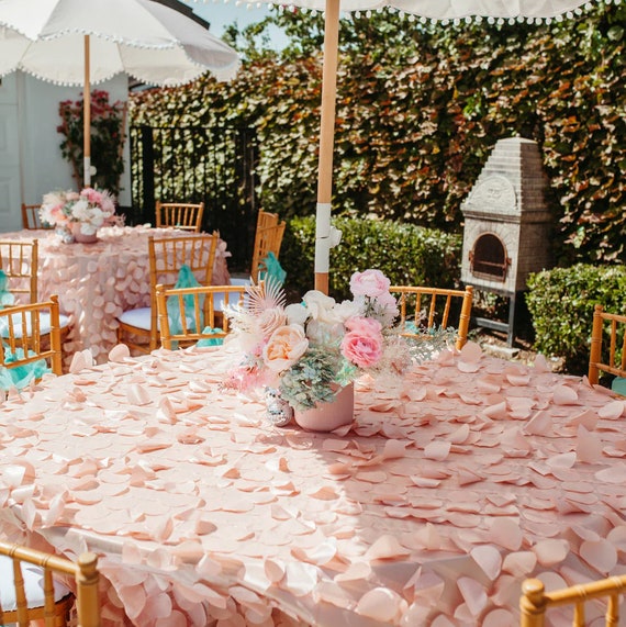 Tovaglia Rotonda Con Paillettes Rosa 304,8 Cm - Scintillante E Drappeggiata - Per Matrimoni, Feste Di Compleanno E Baby Shower