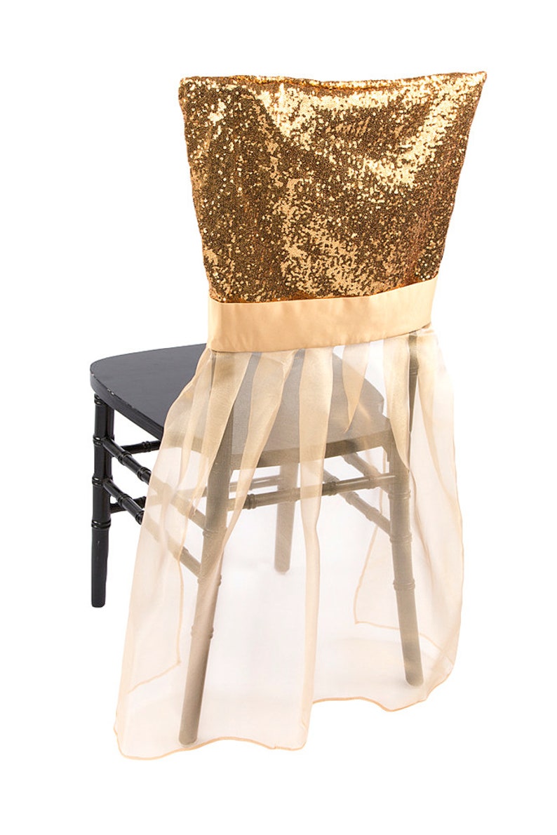 Sequin, Tutu Chair Covers, Chiavari Chair/Banquet Slip Cover, Ballerina, Sweet 16, Bridal Table, Princess Theme, New Year, Thanksgiving Chiavari Gold