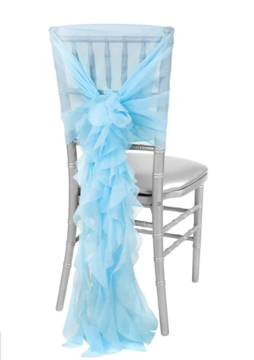 Tiffany blue chair covers hot sale